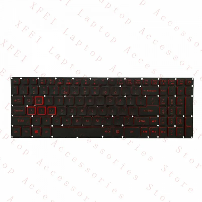 F  New Replacement Keyboard Backlit for Acer Nitro 5 AN515-51 AN515-52 AN515-53 US