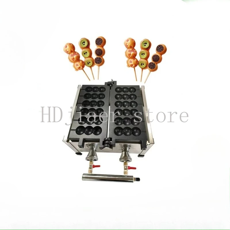 

Gas Type Lolly Waffle Sticks Machine Sugar-coated Haws Shape Waffle Maker Takoyaki Ball Grill