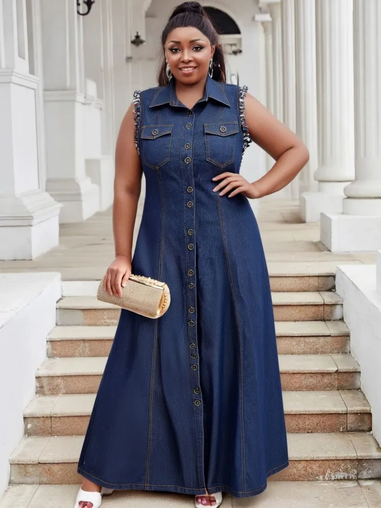 فساتين أفريقية للنساء جديد الدنيم الخريف المرأة الأفريقية Dashiki طباعة فستان ملون أفريقيا الملابس Dashiki أنقرة فساتين السيدات