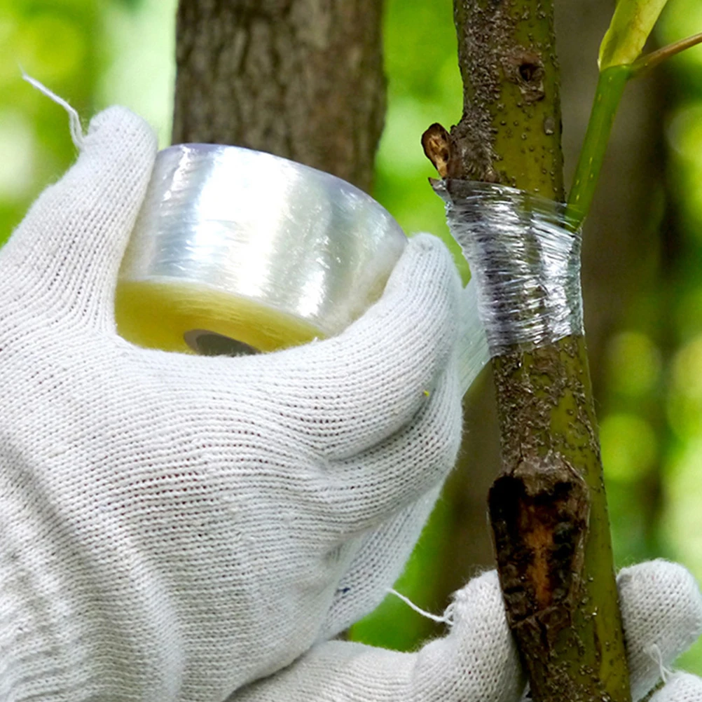 

2pcs PE Grafting Tape Stretchable Self-adhesive Clear Floristry Film for Pecans Walnuts Citrus Avocado Fruits Tree