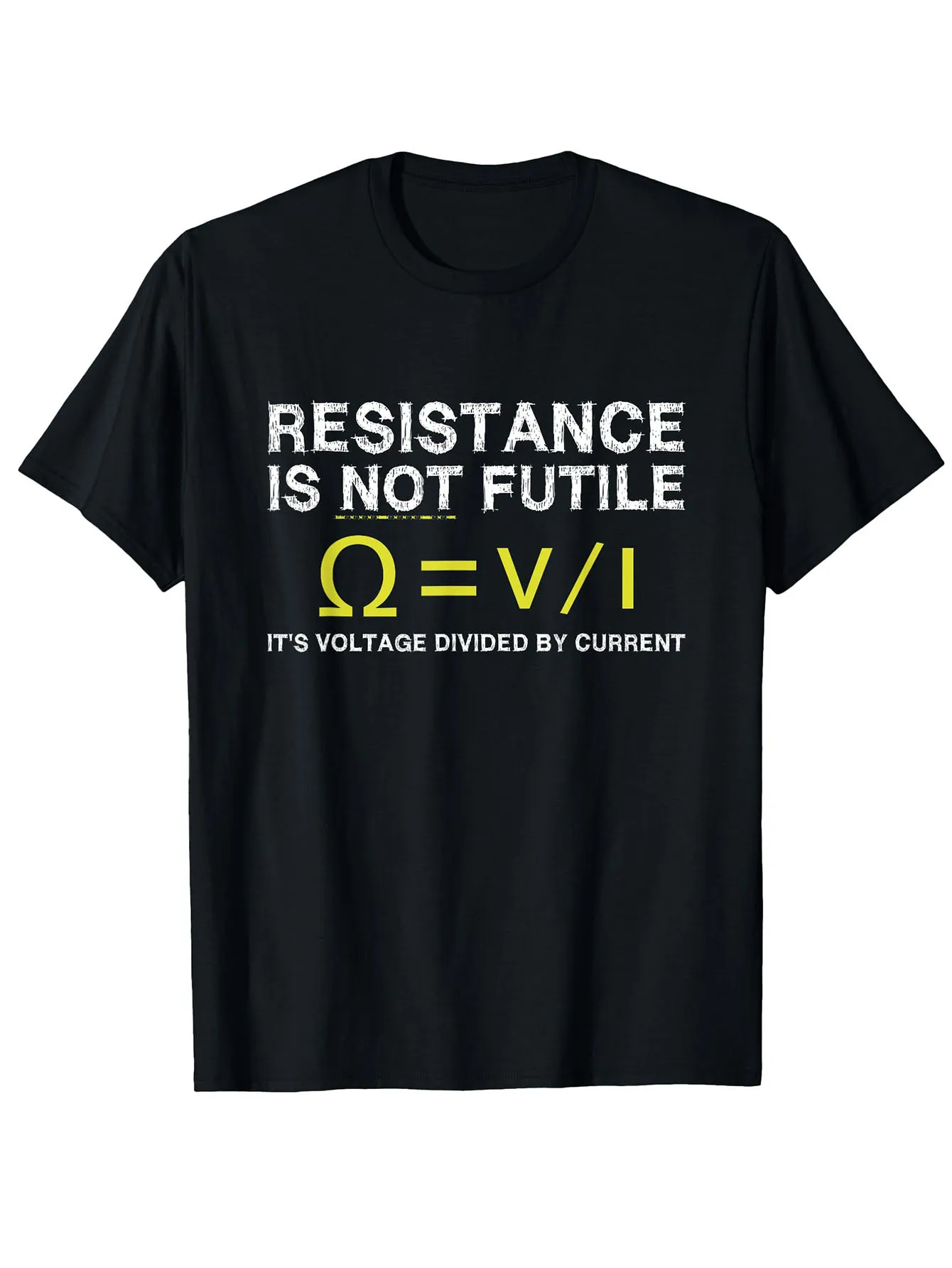 

Science Funny Gifts Resistance Is Not Futile Voltage Divided By Current