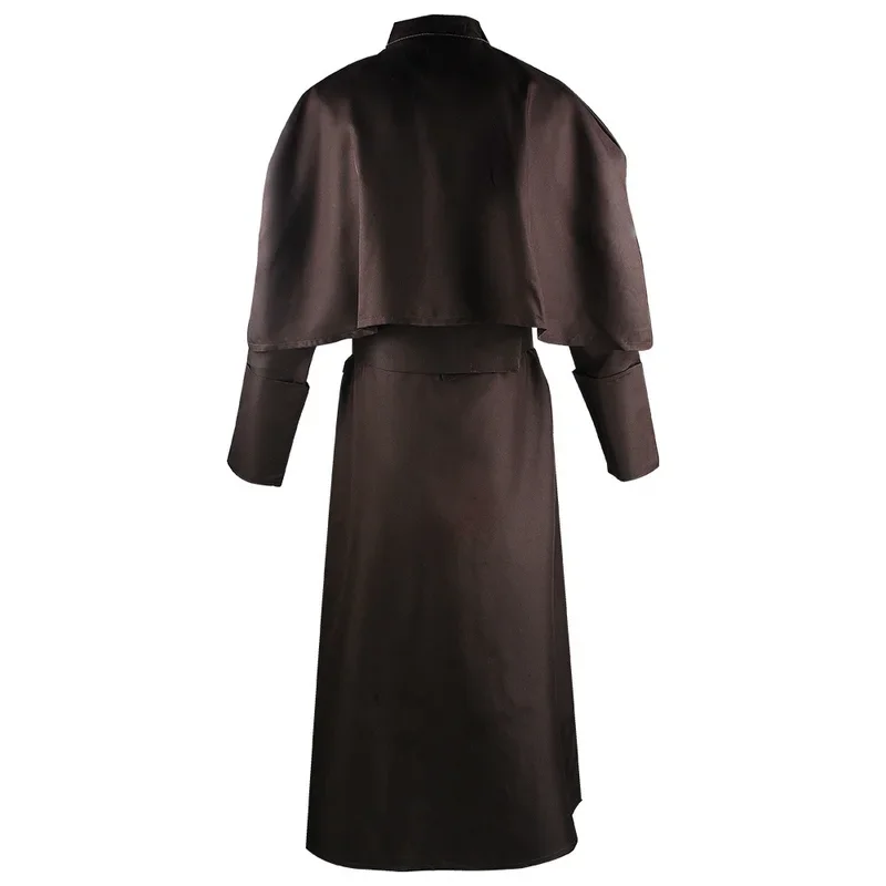 ยุคกลางสีทึบพ่อเครื่องแต่งกายฮาโลวีน Pastor COSPLAY เครื่องแต่งกาย