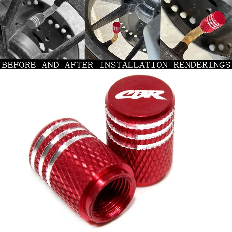 Bouchons de tige de Valve de pneu de roue de moto, couvercles hermétiques CNC pour Honda CBR 125R 600 F4i 650F 650R 1100XX 1000F cbr 600 954 1000 RR