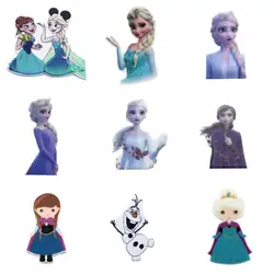 Disney Princess Frozen Elsa 5 pz/lotto resina planare Flatback forniture artigianali Cabochon Scrapbook fai da te fiocco per capelli materiale acrilico