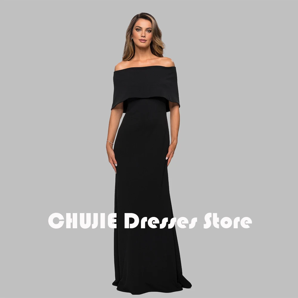 

Black Off Shoulder Mother of The Bride Dresses Woman Elegant Long Evening Dresses Wedding Party Prom Dress Ball Gowns Customized