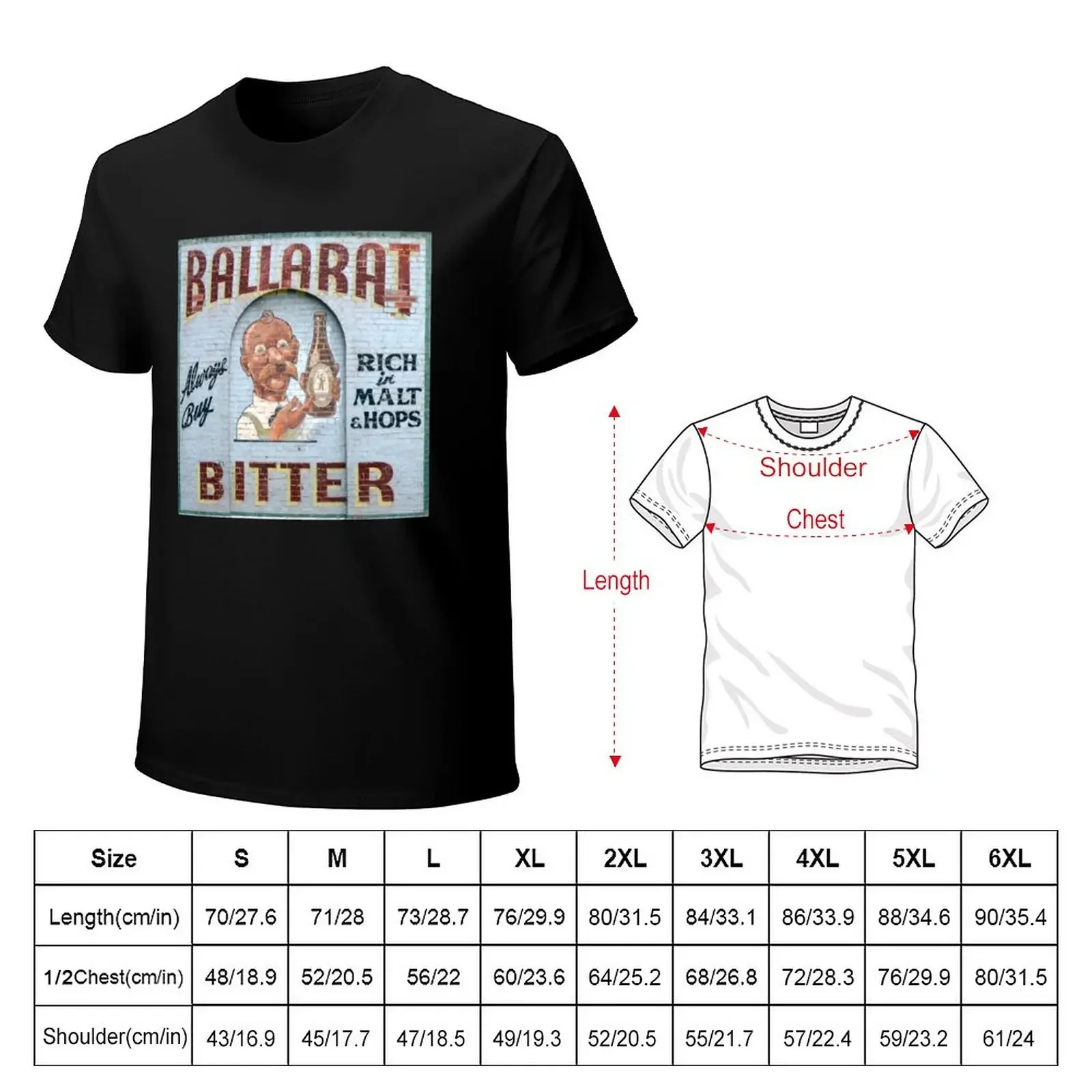 Ballarat Bitter, Ballarat, Victoria, Australia T-Shirt aesthetic clothes oversized mens t shirt graphic