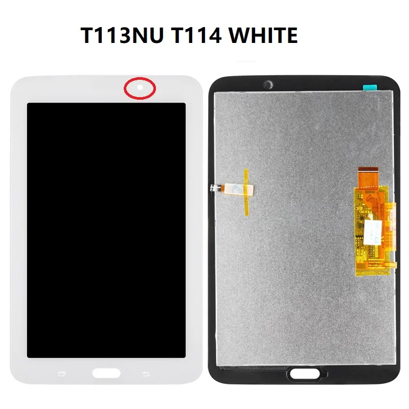 7 INCH Touch Screen Digitizer Panel + LCD Display For Samsung Galaxy Tab 3 Lite SM-T113NU SM-T114 T114 LCD Repair Parts