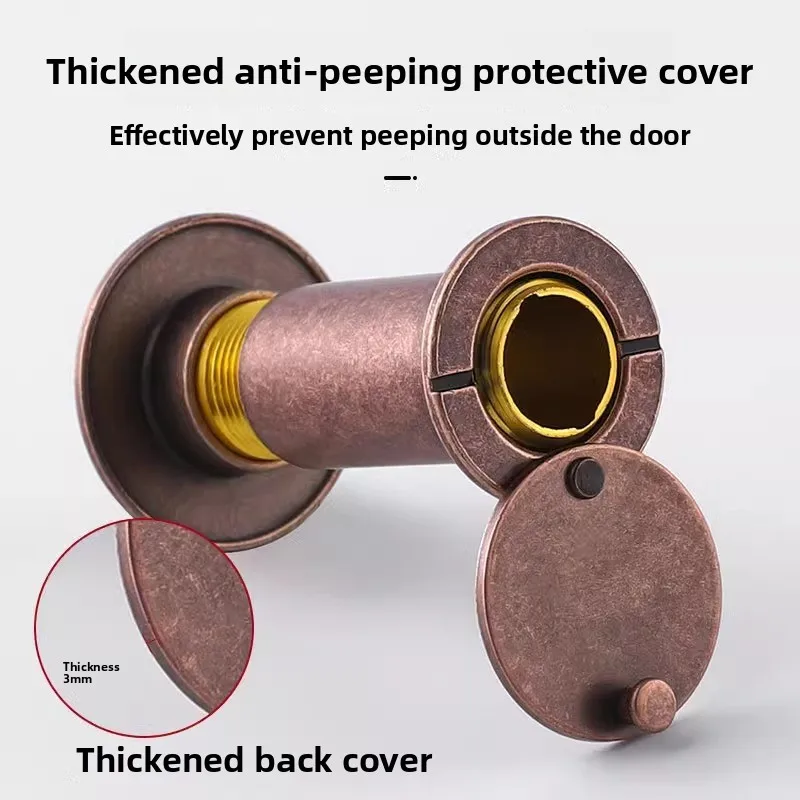For Enhanced Home Safety Wide Angle 200 Degree Home Security Peephole Cat Eye  HD Glass Lens Door Viewer