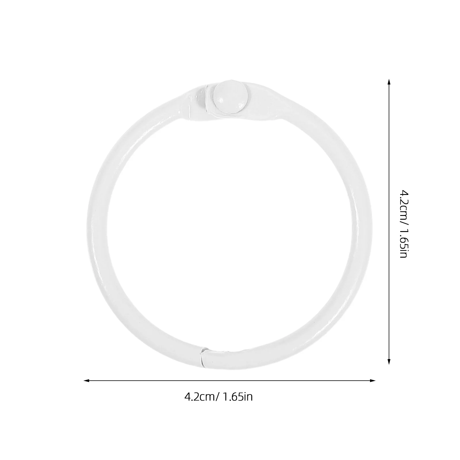 60Pcs 25Mm Metal Binder Rings Heavy Duty Binding Clips for Loose Leaf Paper Index Cards Scrapbook Craft Notebook Organization