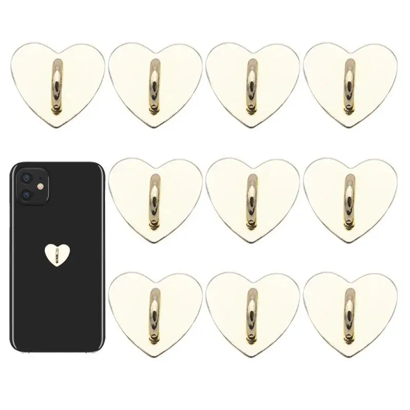 Cell Phone Ring Holder Finger 10PCS Ring For Phone Case Phone Ring Phone Holder For Hand Heart-Shape Cute Cell Phone Rings For