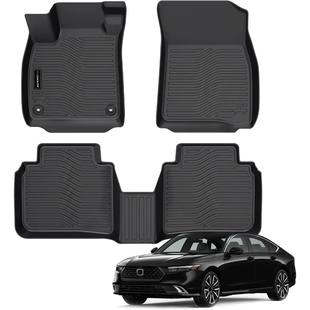 

US All Weather Floor Mats Fit for Honda Accord 2023 2024 Include Hybrid TPE Rubber Liners Set Accord Accessories