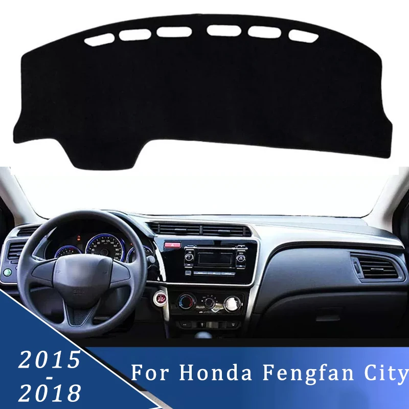 

Car Dashboard Cover Sun Shade Mats Avoid Light Pads Instrument Panel Protective For Honda Fengfan City 2015-2018 2016 2017Models