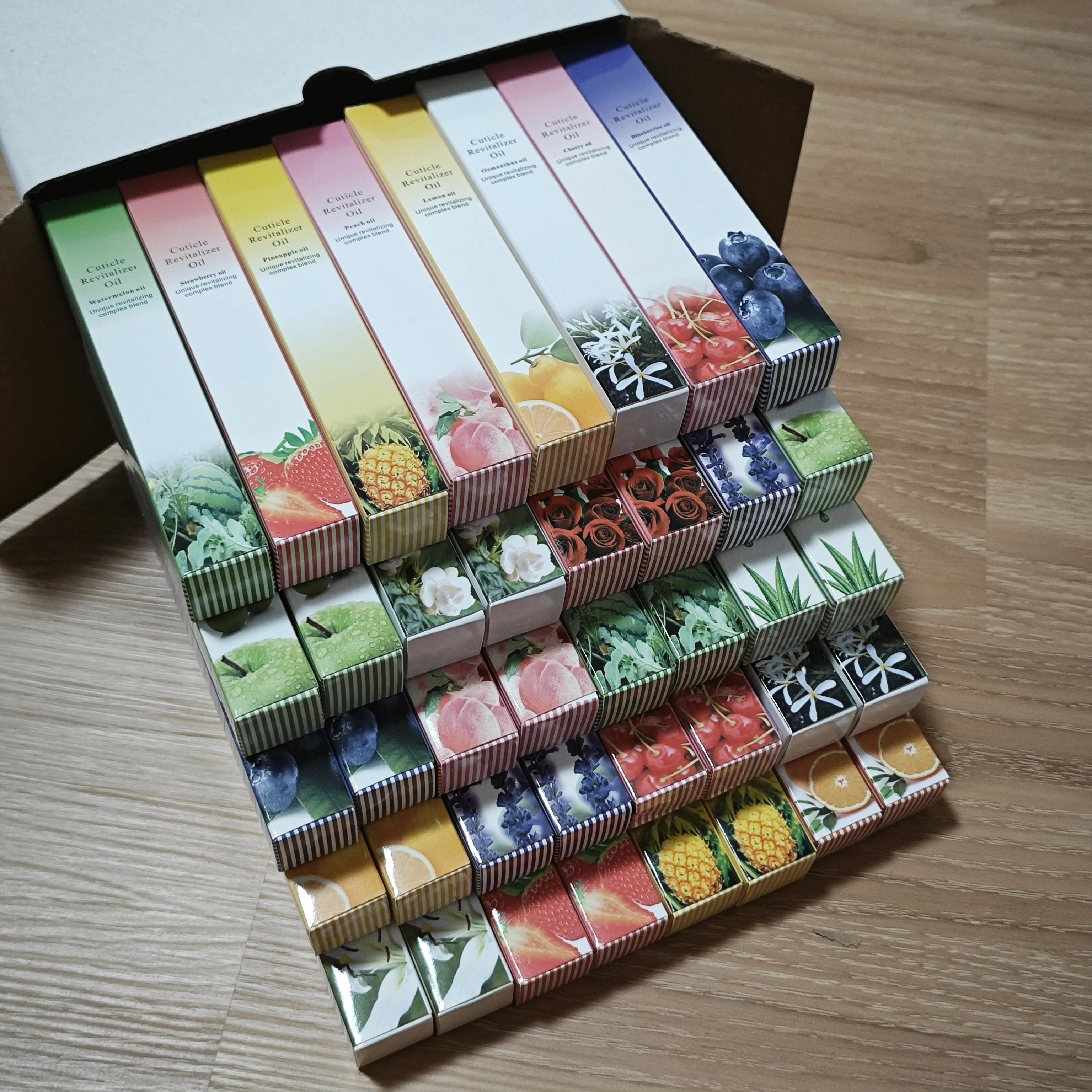 40 個 큐티클오일イチゴネイルキューティクルオイルペン aceite de cuticulas uñas 柔らかく栄養を与える huile キューティクル ongles ネイルケア製品