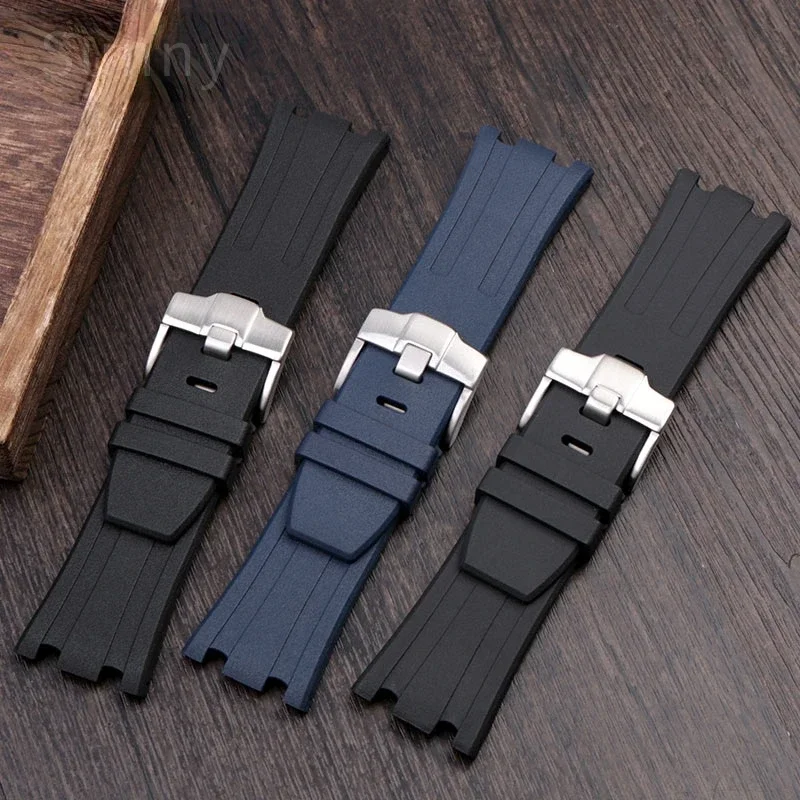 Watch Band Silicone Men's 28mm for AP Audemars and Piguet Royal Oak Offshore 15400 15703 26471 26474 15703 15706 Watch Strap