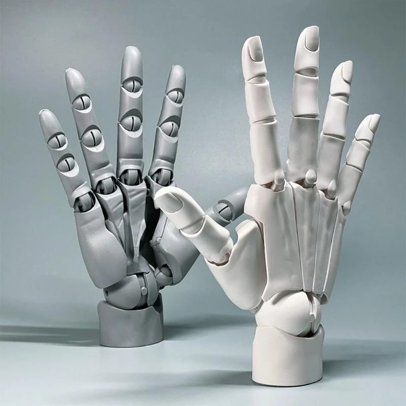 

Moveable Display Manikin Hand with Finger Joints for Drawing Sketching Painting Jewelery Display Holder Desk Decoration