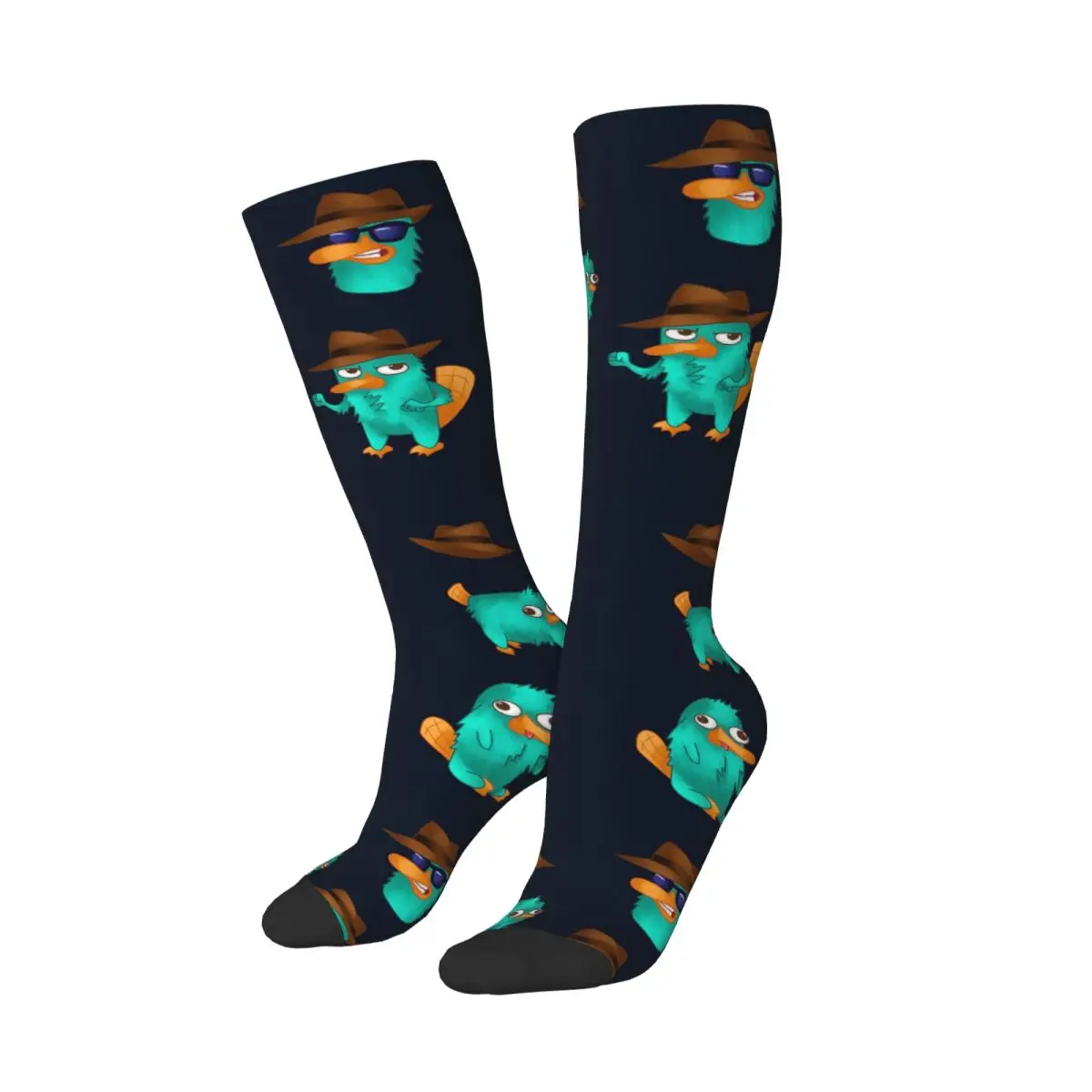 Perry The Platypus Socks Harajuku High Quality Stockings All Season Long Socks Accessories for Unisex Christmas Gifts