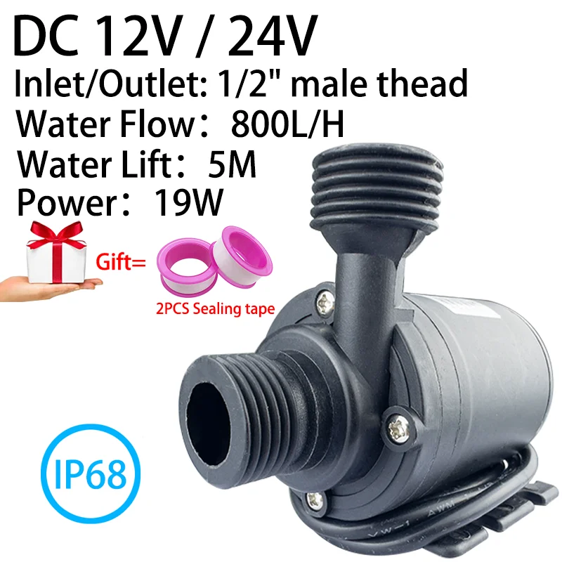 Dc 12V 24V High Voltage Head 5M 800L/H 1/2