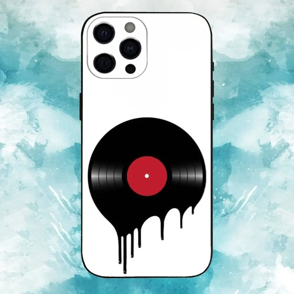 DJ A-Art Vinyl Record   Phone Case For iPhone17,16,15,14,13,12,11 Plus,Pro Max Soft Black Cover