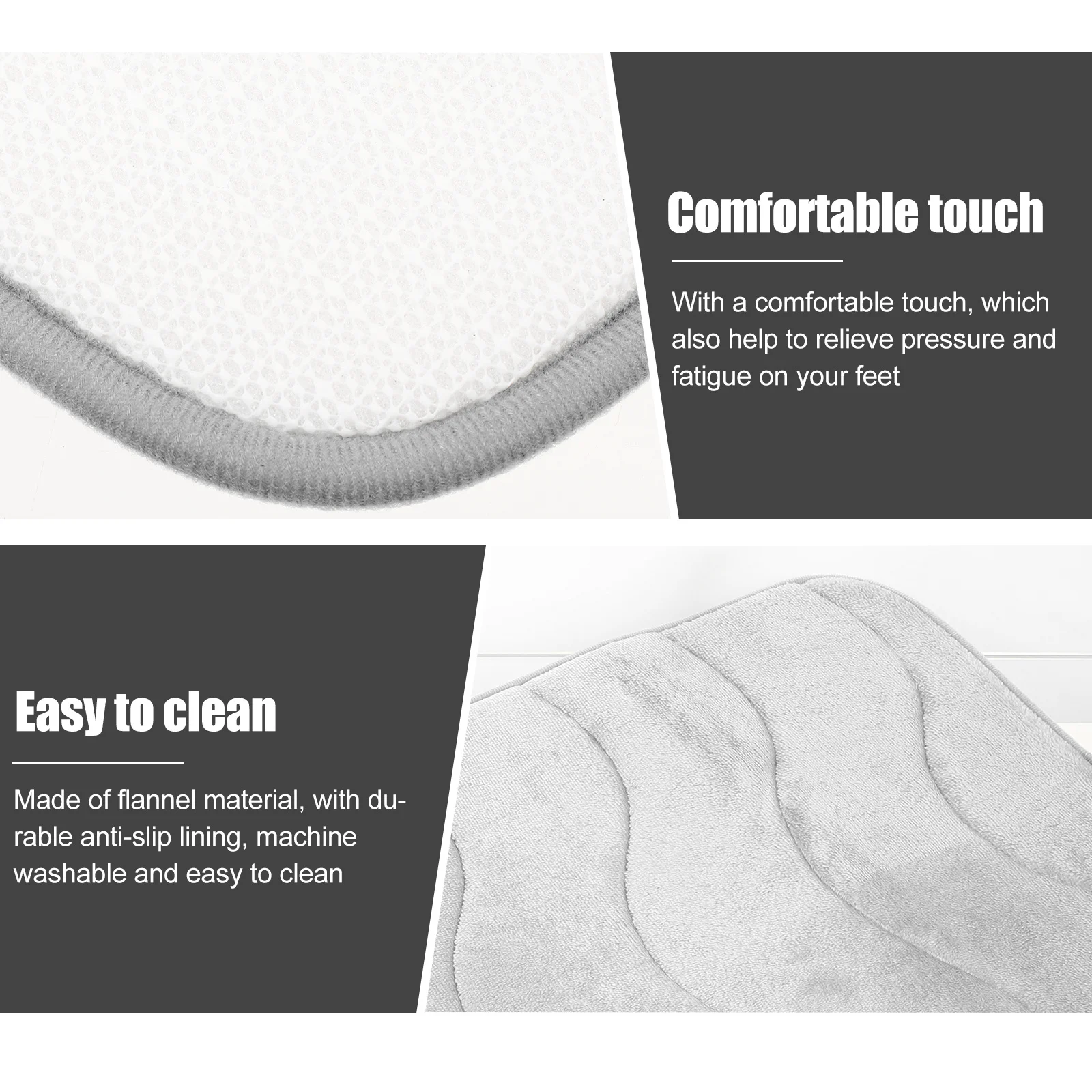 

Absorbent Anti-Skid Floor Mat Bathroom Decorative Pad Non-Slip Door Carpet Indoor Outdoor Use Quick Dry Soft Touch