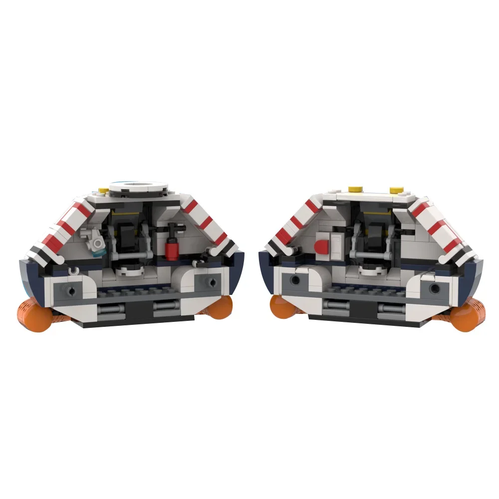 Moc subnautica lifepod 5 blocos de construção modelo subnautica oceano jogos de aventura lifepod submarino tijolos montagem brinquedos crianças presente