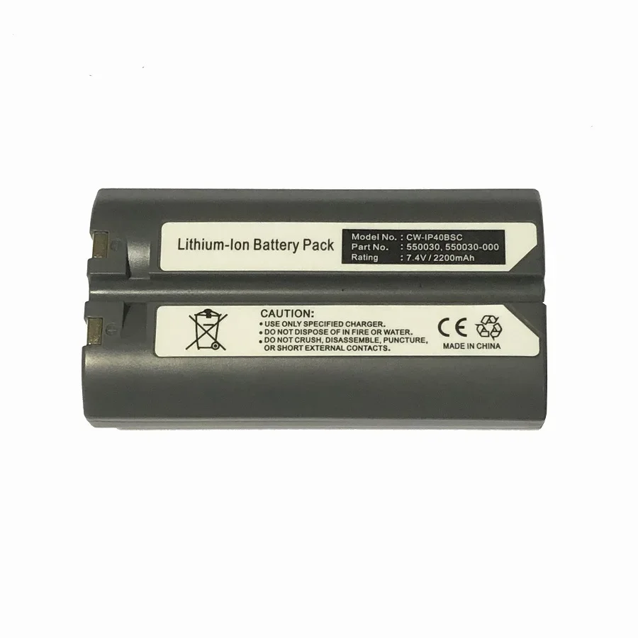 7.4V 2200mAh Rechargeable Battery Replacement for Intermec PW40 550030-000 SL-IN40 S4, Fit for D1718, D2 4025, 5021 ACD MHC 400
