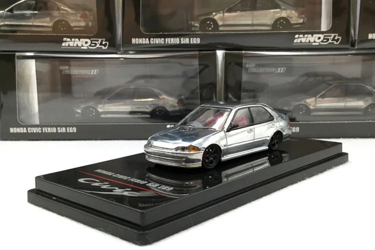 INNO 1:64 Honda Civic FERIO EG9 RAW Alloy plated car model collection