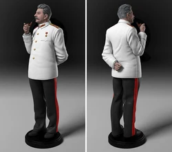 Die Casting Resina Figura Kit Assembleia Modelo, Estátua DIY, brinquedo sem pintura, Stalin, 1:18