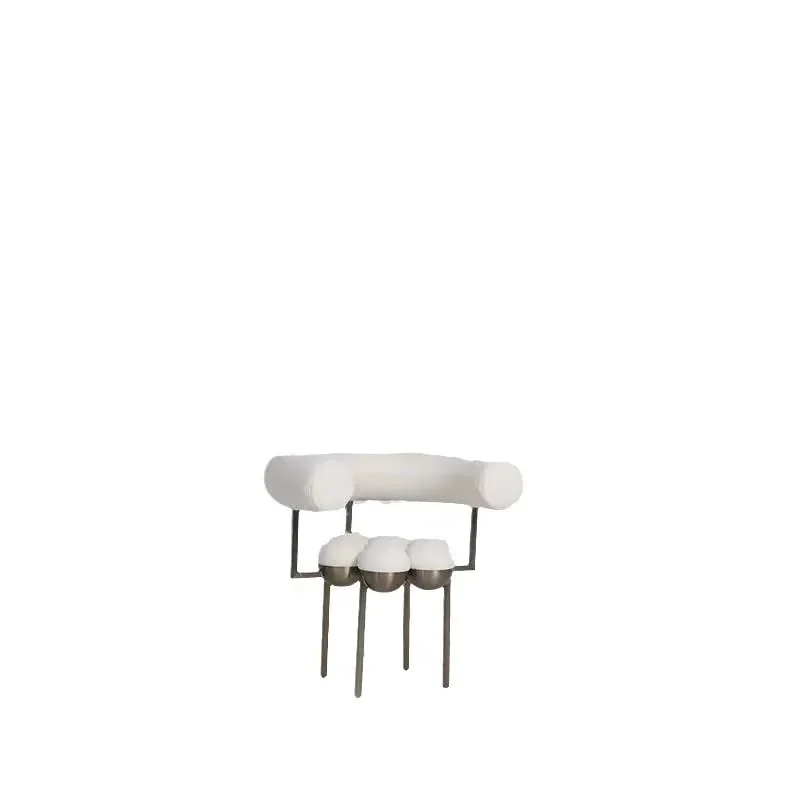 

Nordic modern designer personalized single chair, model room hall reception back chair