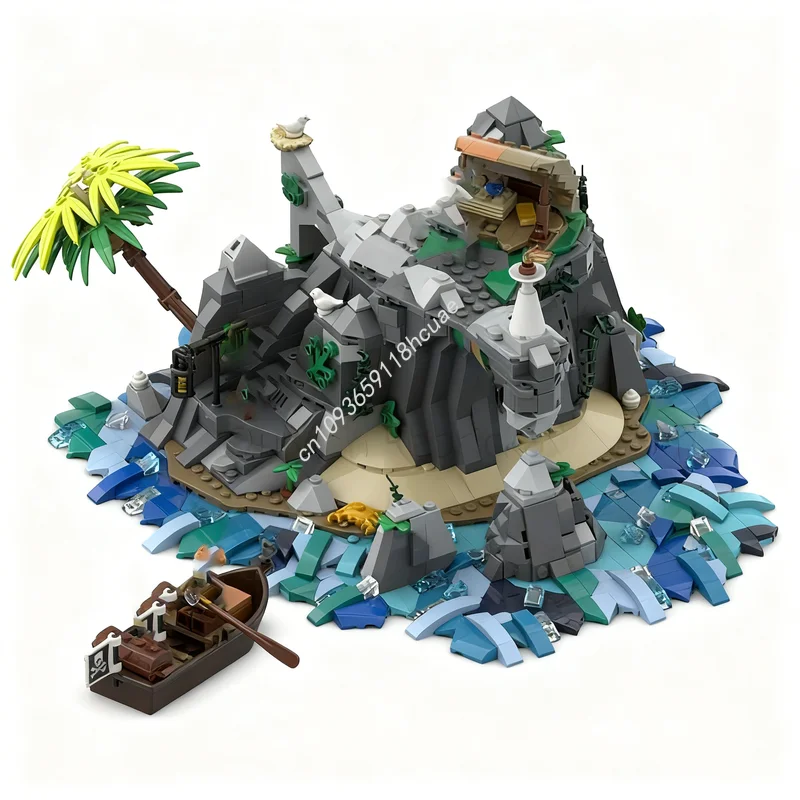 

1437 деталей MOC Buccaneer S Bluff BDP BrickLink, конструктор, модель для сборки, рождественский подарок, игрушка для детей