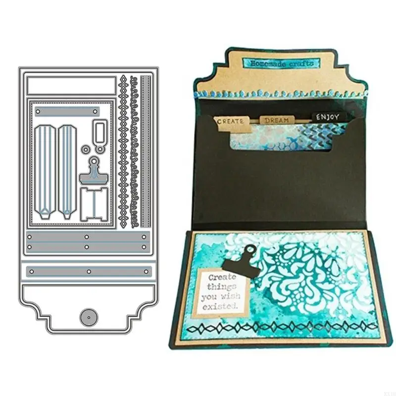 KX4B อัลบั้มภาพถ่ายการตัดโลหะใบหลวม dies stencil diy scrapbooking อัลบั้มกระดาษการ์ดแม่พิมพ์แม่พิมพ์แม่พิมพ์ลายนูน