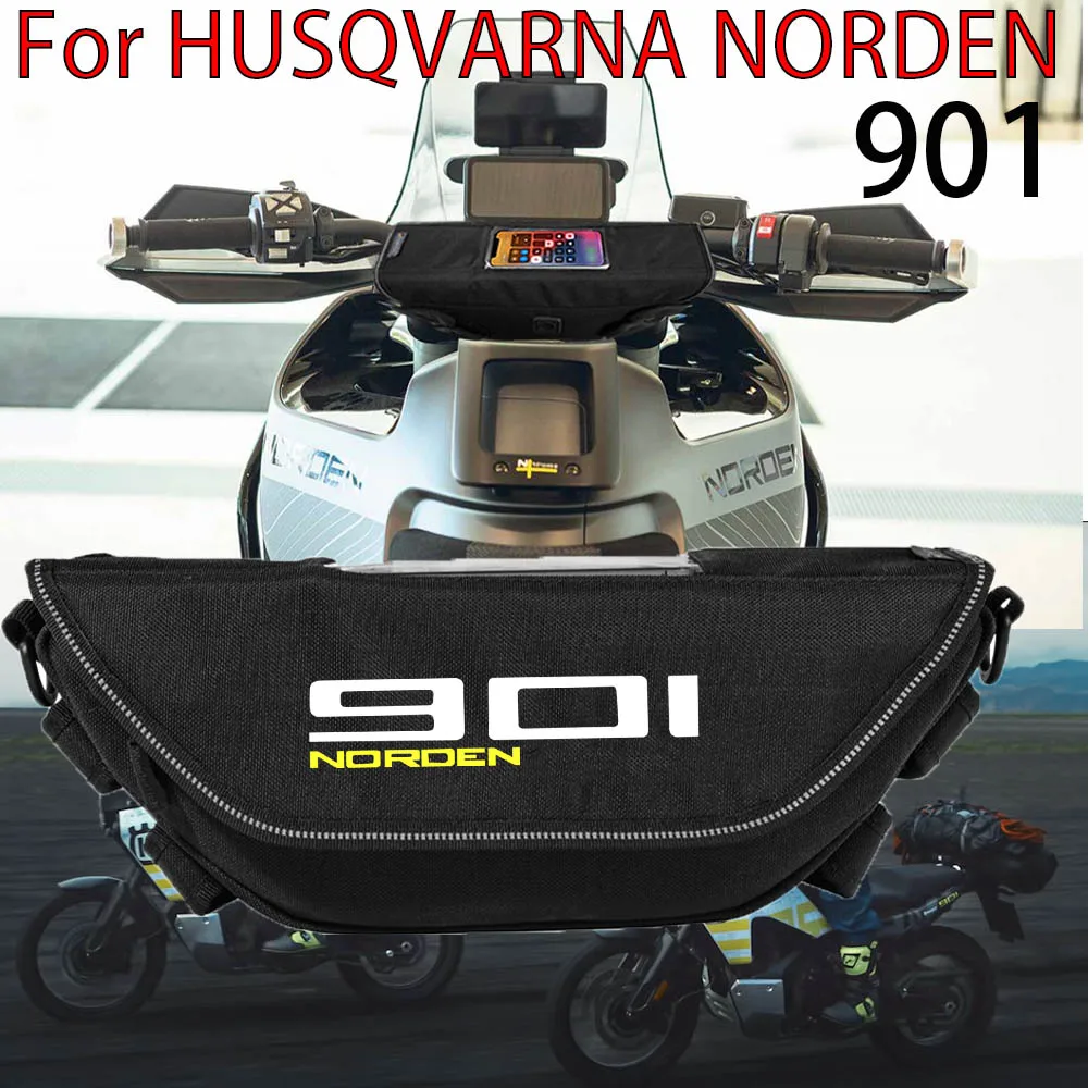 

For Husqvarna Norden 901 Norden901 2022 Motorcycle accessory Waterproof And Dustproof Handlebar Storage Bag navigation bag