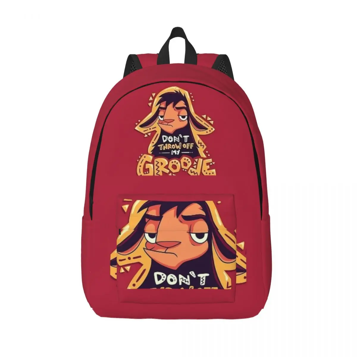 Don't Throw Off My Groove Llama Backpack Boy Girl Student School Bookbag Cartoon Alpaca Emperor Canvas Daypack Kindergarten Bag