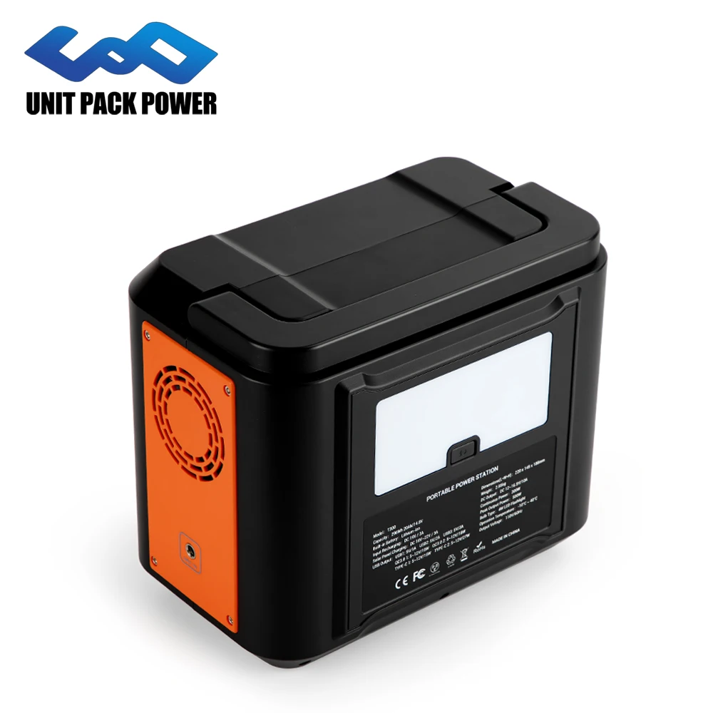 300W/500W/1000W Mini Silent Solar Generator Portable UPS 12V 110V 220V Outdoor Portable Power Station For Home Appliance