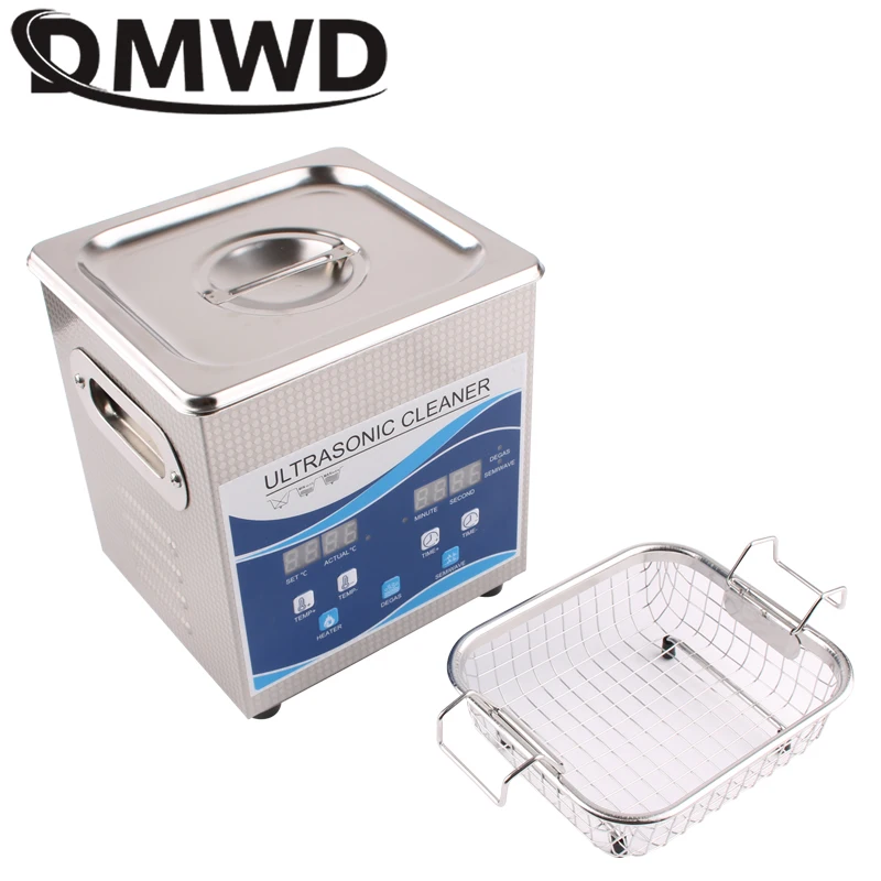 1.3L 60W Digital Ultrasonic Cleaner Degas Ultrasound Cleaning Machine Jewelry Watch Glasses Washing Stainless Steel Bath Heater