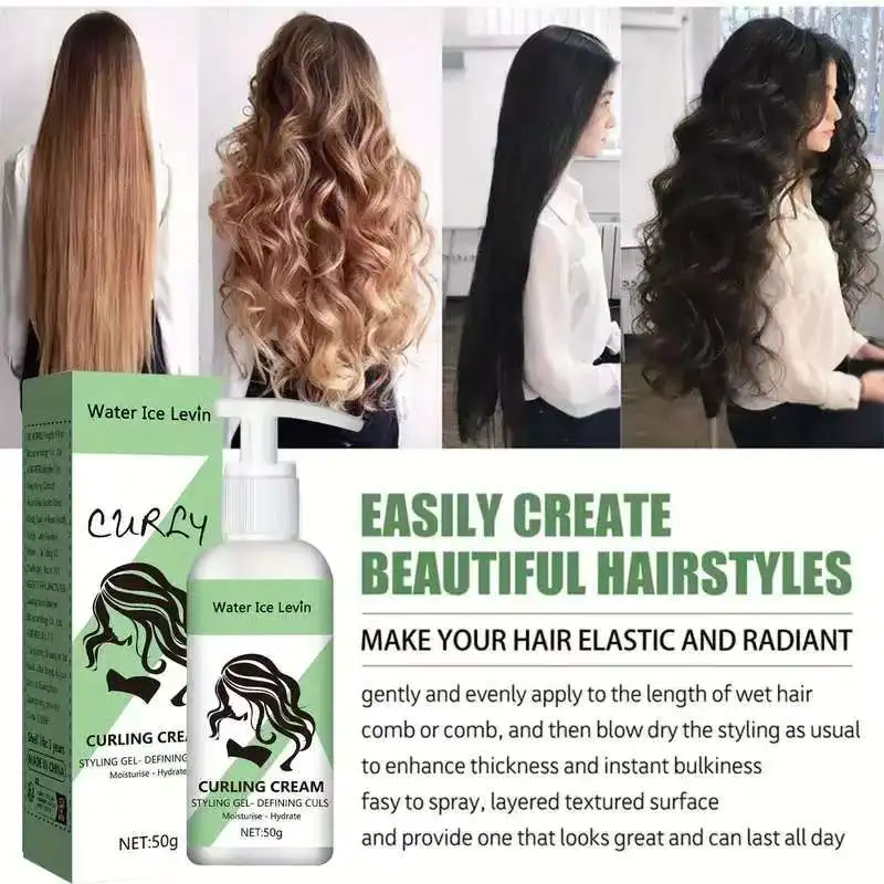 Curling Cream Moisturizing Curly Hair Elastic Styling Curly Hair Elastic Curly Hair Conditioner Neutral Suitable for All Hair Types image 5