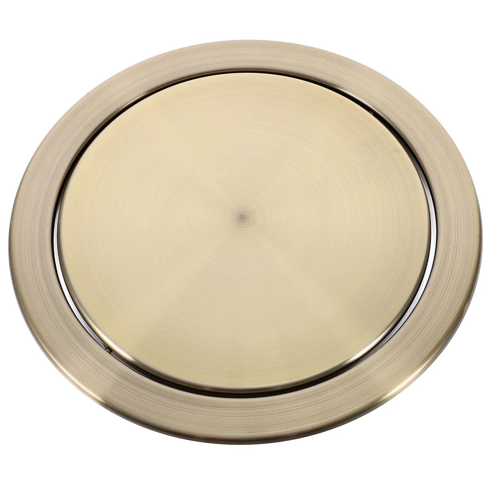 

Stainless Steel Countertop Trash Lid Round Flap Cover For Kitchen Bathroom Recessed Garbage Bin Built-In Accessory