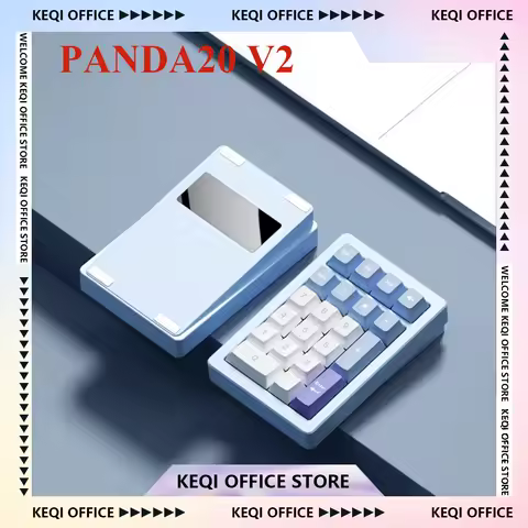 PANDA20 V2 Mini Numeric Keypad Kits Aluminum 3-mode Wireless Gasket Hot-Swap RGB Custom Office Game Mechanical Keyboard Pc Gifts