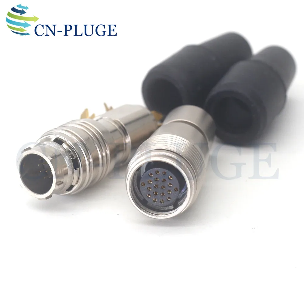 Imagem -02 - Hirose-conector Hr25a-9p20p e Hr25a-9-r-20s Soquete e 20 Pinos Plug Câmera Lente Fuji Linha de Sinal