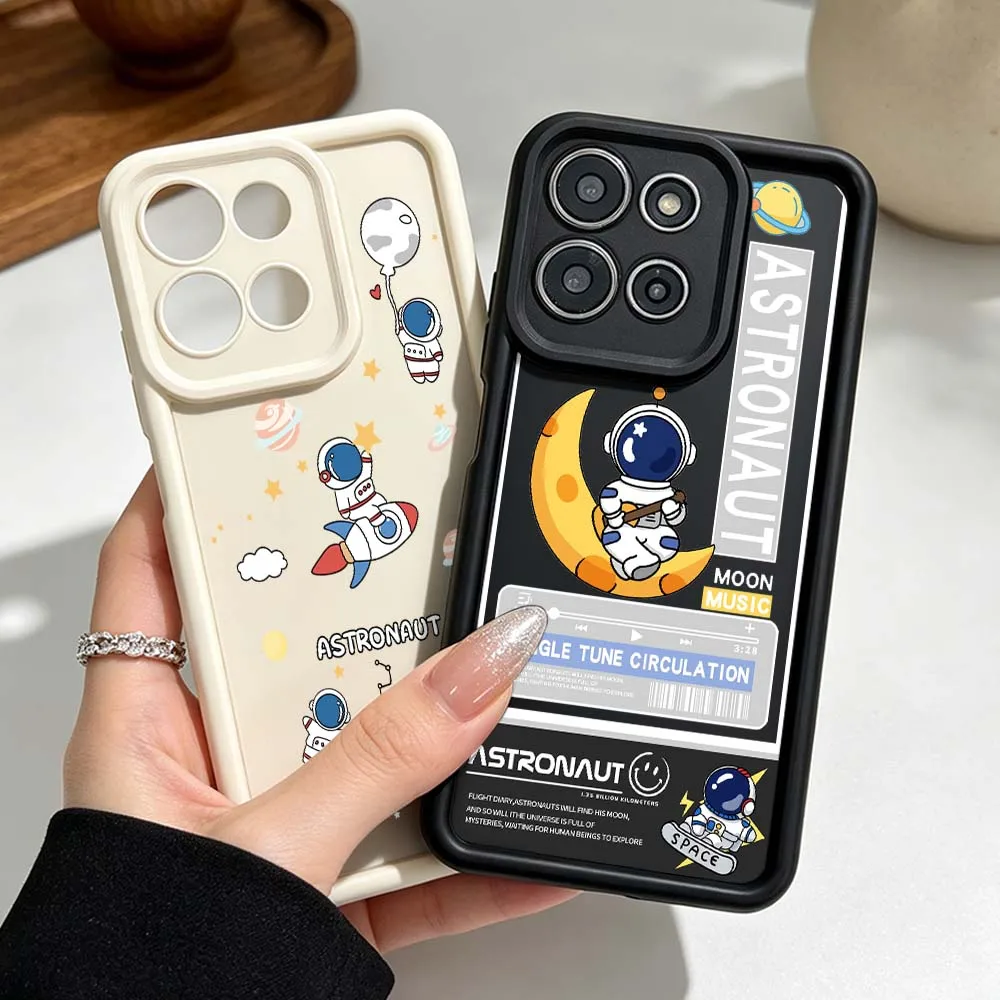 

Astronaut Moon Pattern For Motorola Moto G86 G85 G75 G56 G35 G24 G06 Edge 70 60 50 Fusion Eye Ladder Phone Case Cover