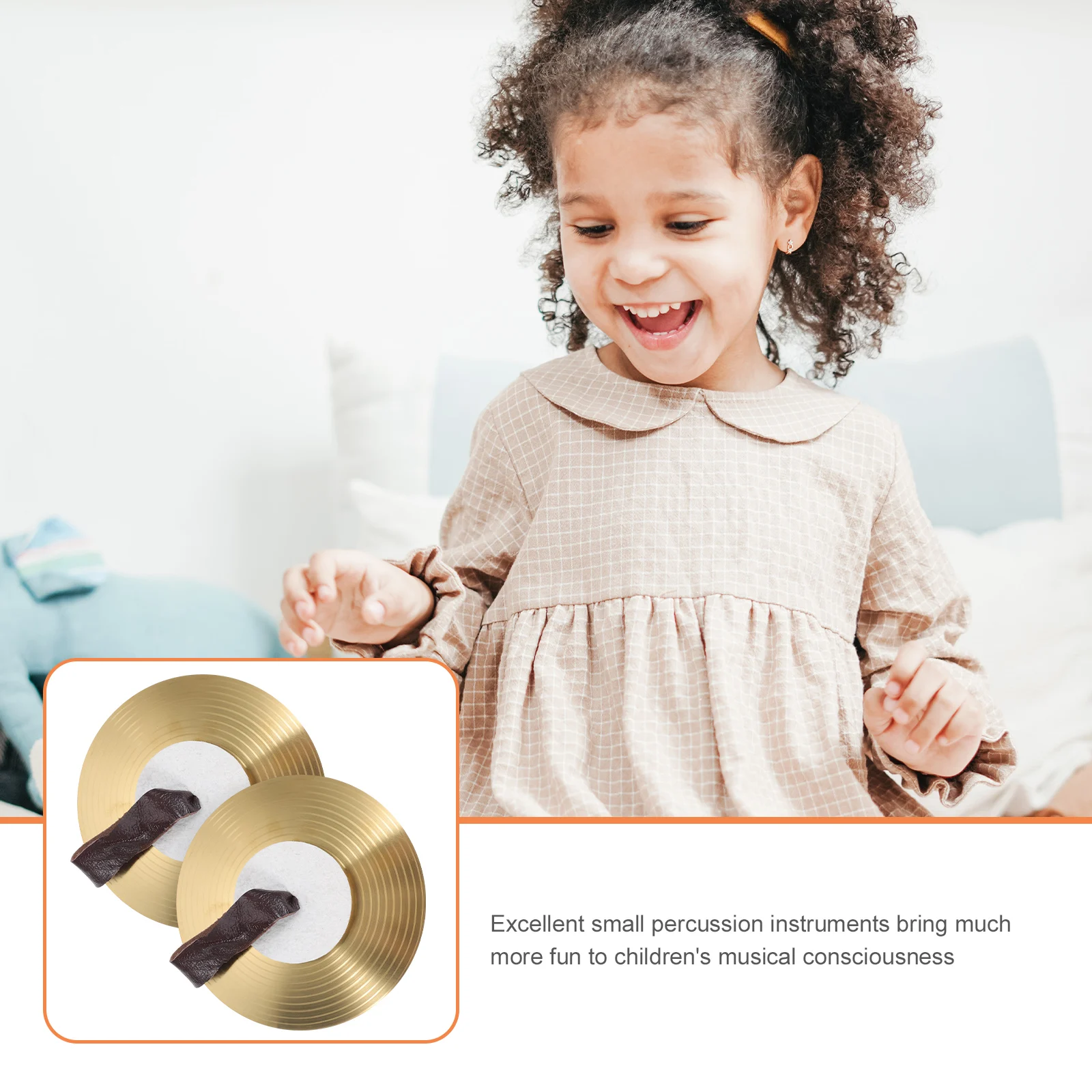 

Cymbal Hand Cymbals for Kids Musical Instrument Alloy Size Crash Symbol