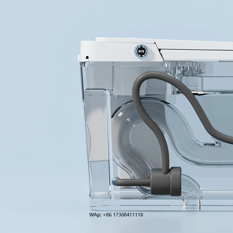 Water Saving System Automatic Chinese Toilet Wc Smart Intelligent Wc Watermark One Piece  Toilet