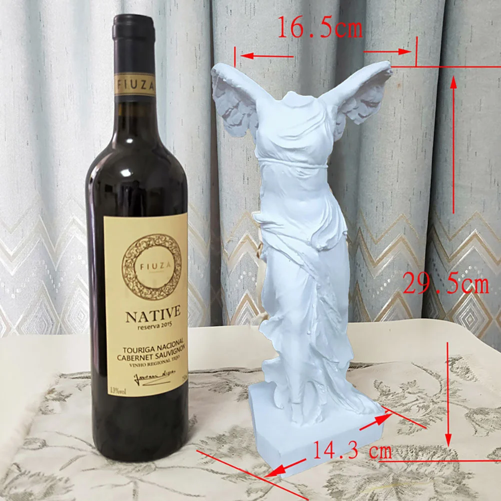 Statue Decorative Tabletop Crafts Fashion Exquisite Ornament Harp Female Bust Sculpture Resin Creative Household Office