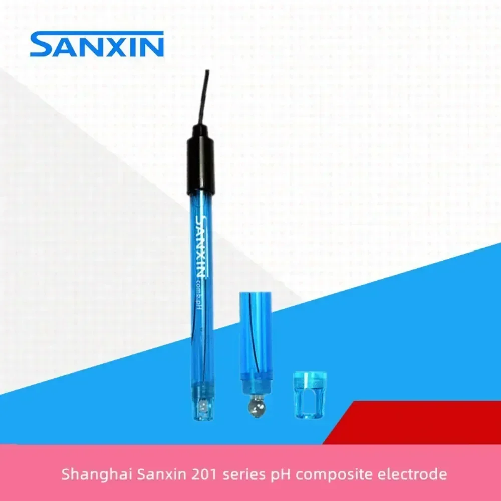 

Shanghai Sanxin 201-a 201-c plastic shell pH composite electrode, pH composite electrode for laboratory use.