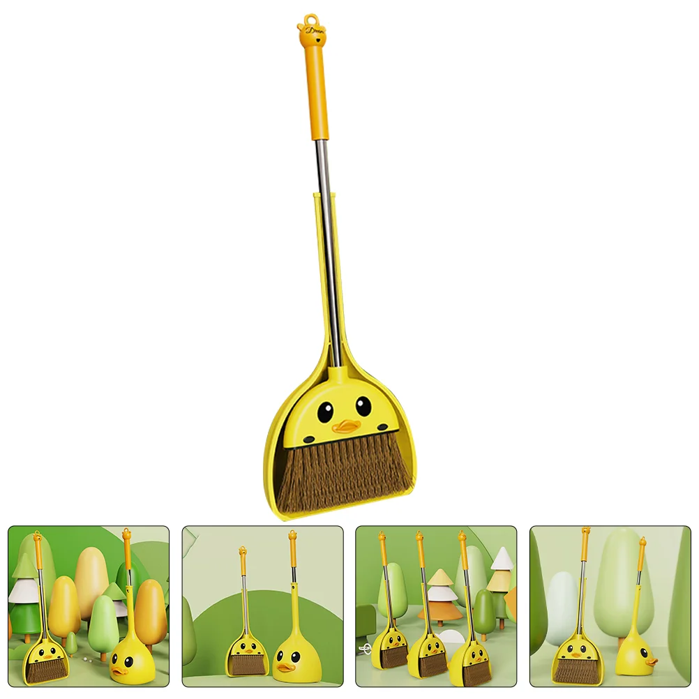 

Children's Broom Set Dustpan Kids Housekeeping Cleaning Tools Accessories Toddler Plastic