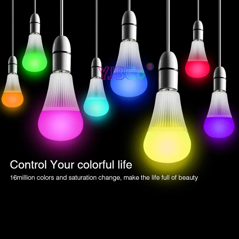 Miboxer 2.4G 4W 5W 6W 9W 12W RGB+CCT LED Bulb MR16 GU10 E14 E27 WIFI Smart LED Dimming Light Led Lamp Remote/APP/Voice control