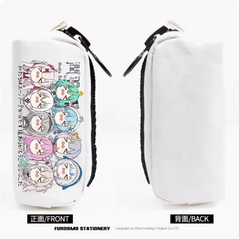 

Anime Hololive Gawr Gura Pencil Case Oxford Canvas Storage Bag Pencil Box Pencilcase School Pen Bag 2395