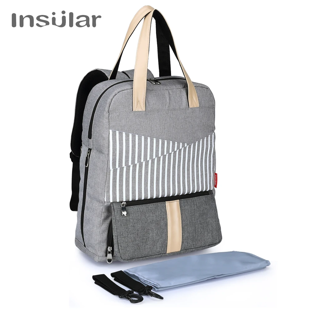 Insular Baby Bag Fashion Nappy Bag Large Diaper Bag Backpack Baby Organizer Maternity Bag For Mother Handbag Baby Nappy Backpack