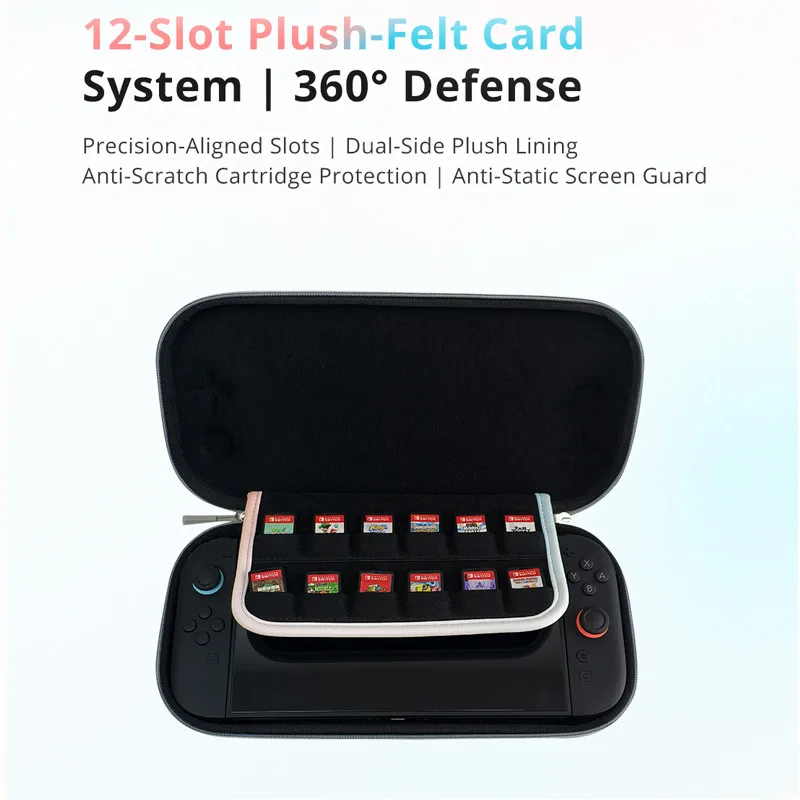 MOBAPAD P1 Tragetasche für Nintendo Switch 2, Aufbewahrungstasche, JoyPad mit YKK-Reißverschlüssen, Gehäuseschale, Schutzhülle für Switch 2