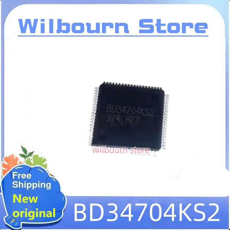 1PCS~10PCS/LOT BD34704KS2 QFP-80 Audio signal processor