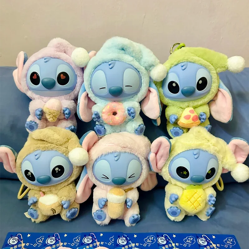 

Genuine Disney Stitch Eat Something Before Sleep Series Blind Box Toy Doll Anime Figure Stitch Doll Ornaments Surprise Toy Gift